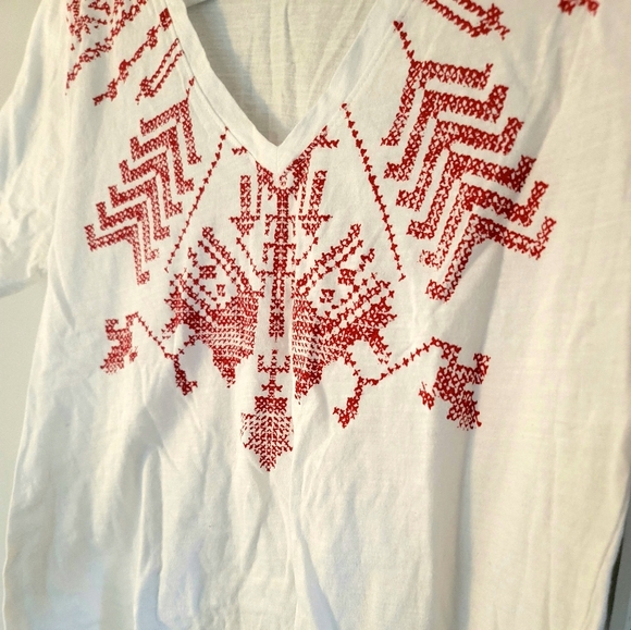 NWT Lucky Brand Women's Printed T- Shirt Size M - Picture 2 of 14
